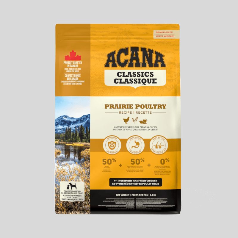 ACANA Dog Classics Prairie Poultry Récipe 9.7kg