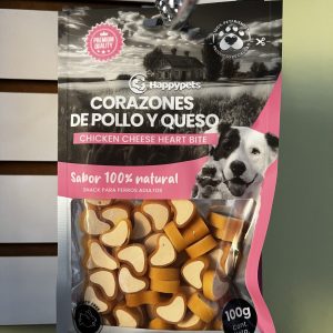 CORAZONES DE POLLO Y QUESO 100G
