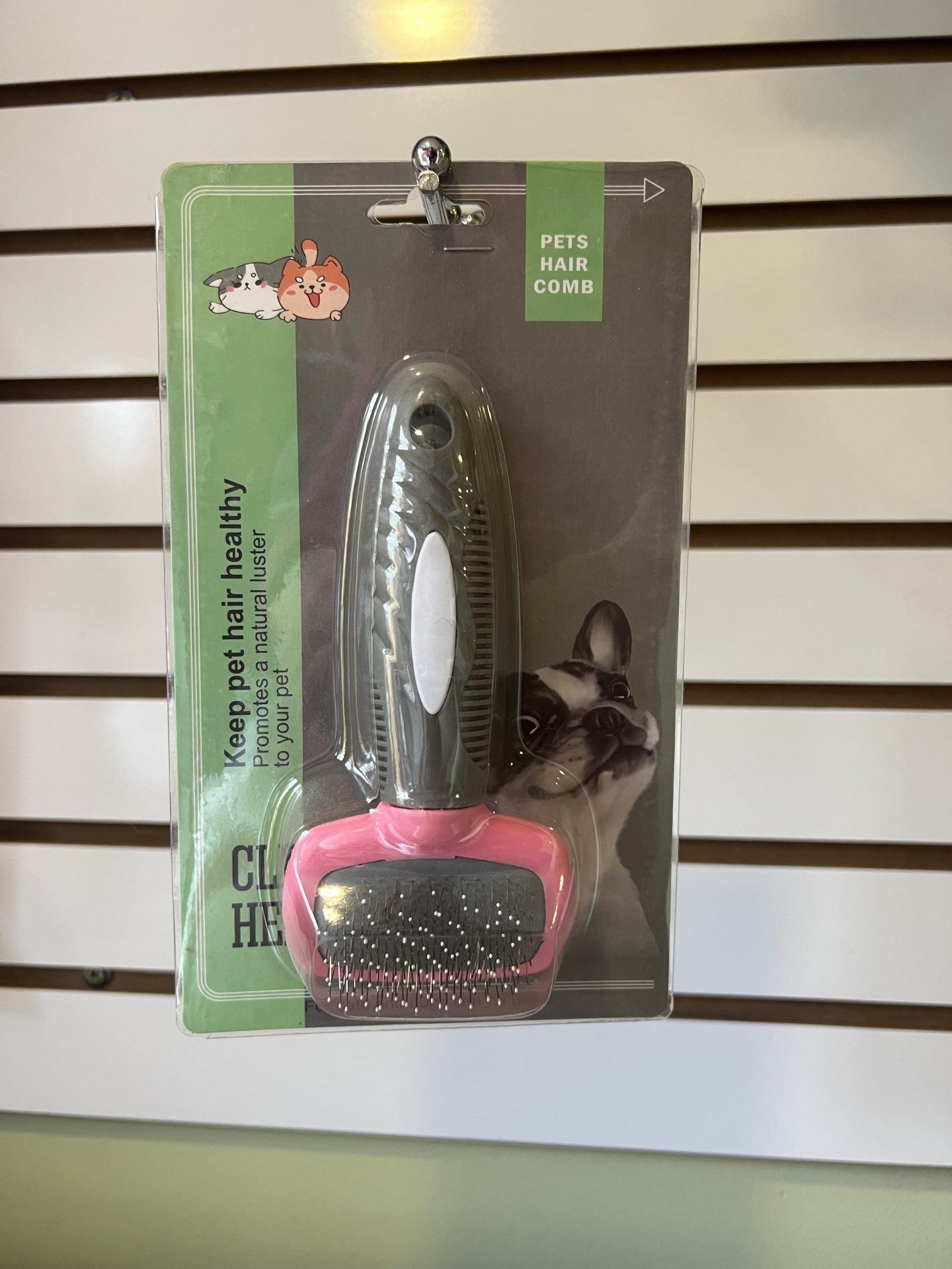 Cepillo Rasqueta con Puntas de Goma para Perros y Gatos – Pelo Corto y Largo