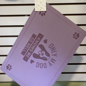 Individual impermeable para mascotas – Comida y agua Color Morado